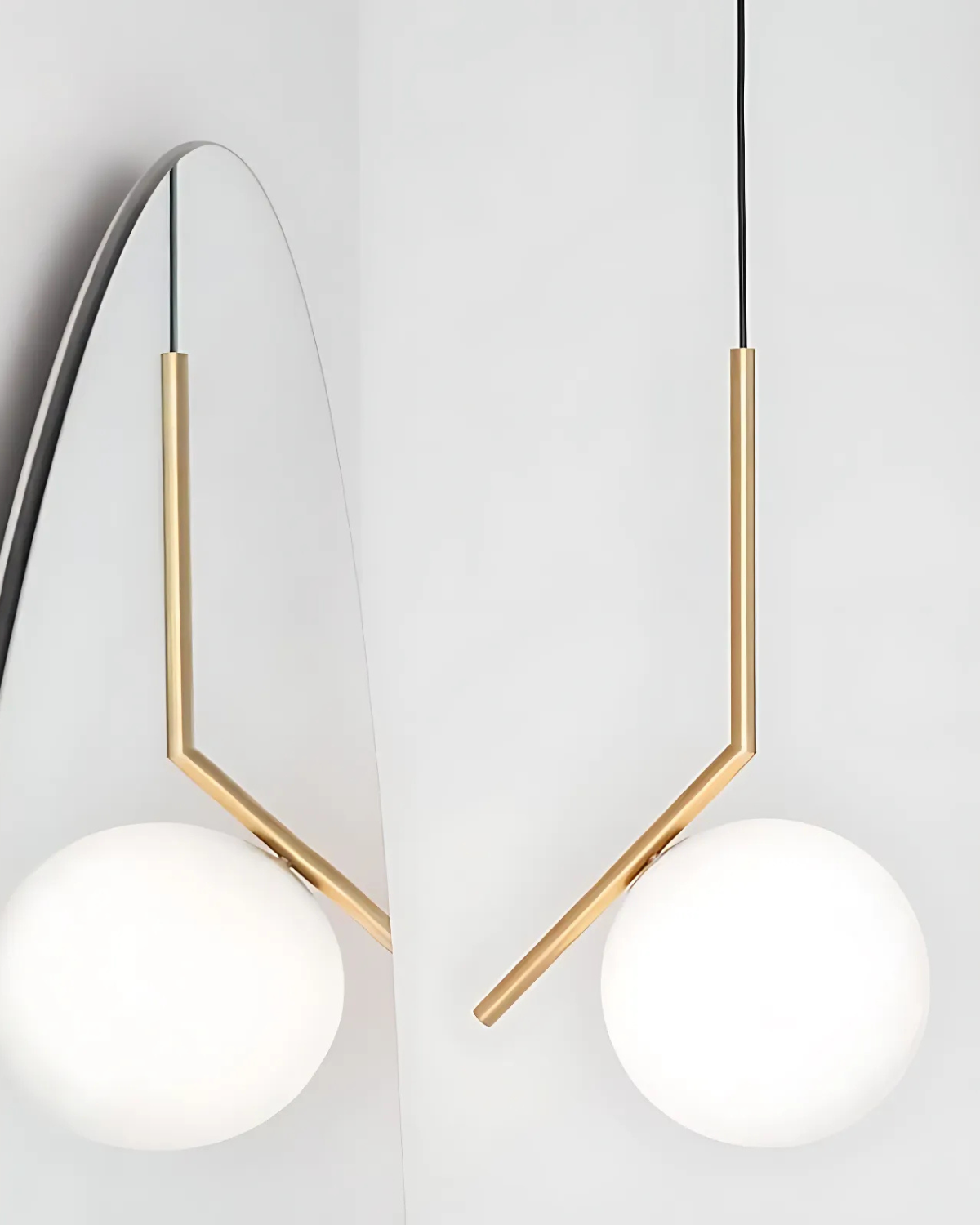 Modern Glass Pendant Lamp with Adjustable Height and Gold Finish – Cozy Kitchen Pendant Lighting 5
