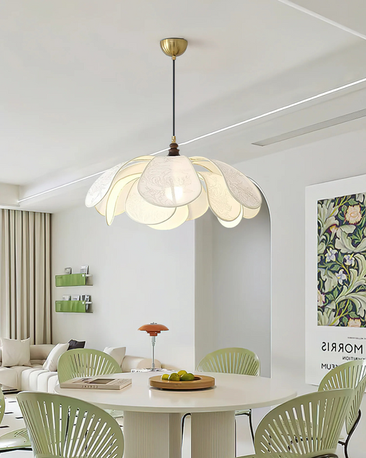 Elegant Floral Flush Mount Ceiling Light – Warm 3000K Glow for Dining or Kitchen 2