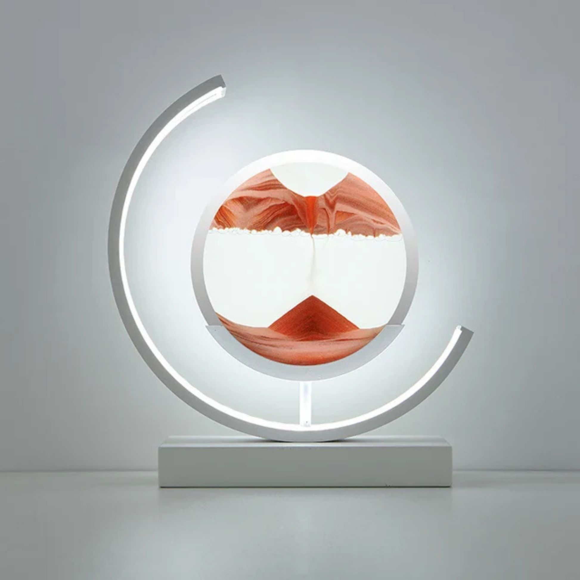 Dynamic Sand Art Table Lamp with Soothing LED Light – Modern Home Decor for Bedroom or Desk 6