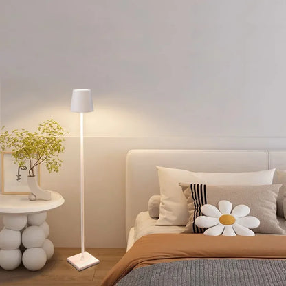 Modern Rechargeable Wireless Floor Lamp with Dimmable Touch Control - Sleek Aluminum Design for Living Room 2