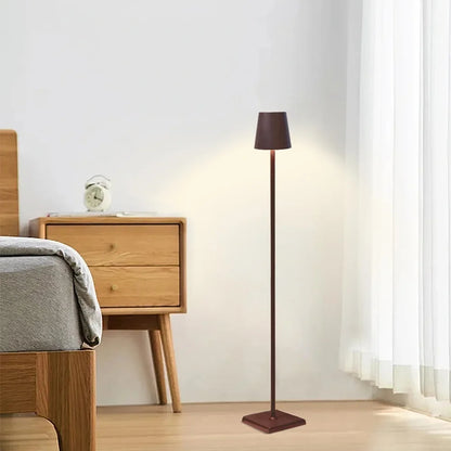 Modern Rechargeable Wireless Floor Lamp with Dimmable Touch Control - Sleek Aluminum Design for Living Room 4
