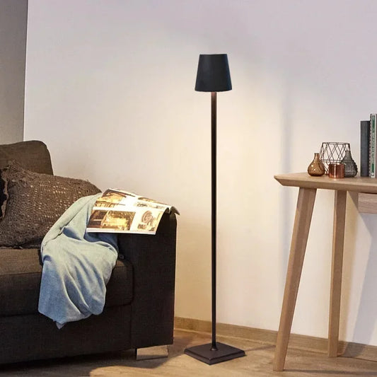 Modern Rechargeable Wireless Floor Lamp with Dimmable Touch Control - Sleek Aluminum Design for Living Room 3