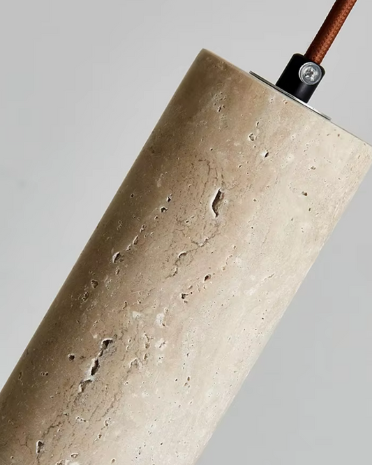 Minimalist Travertine Pendant Lamp – Japandi Pendant Lighting for Elegant Spaces 2