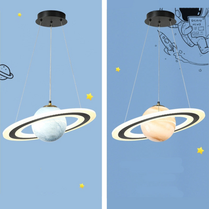 Elegant Planet-Inspired Pendant Light with Dimmable Warm LED – Cosmic Hanging Light 5