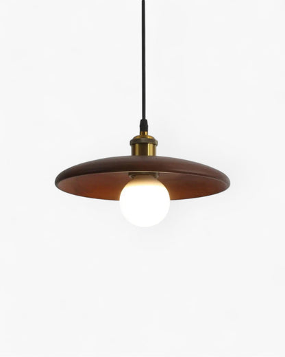 Minimalist Wood Halo Pendant Lamp – Warm 3000K Light for Kitchen and Dining 1
