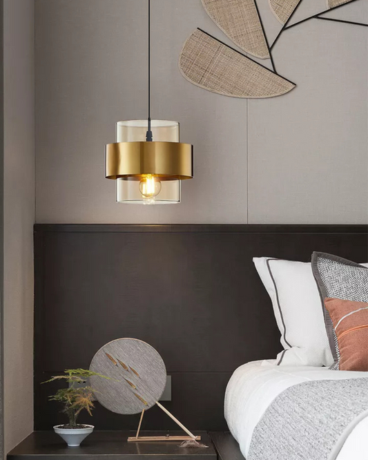 Industrial Glass Pendant Lamp with Adjustable Height for Kitchen and Dining Lighting 2