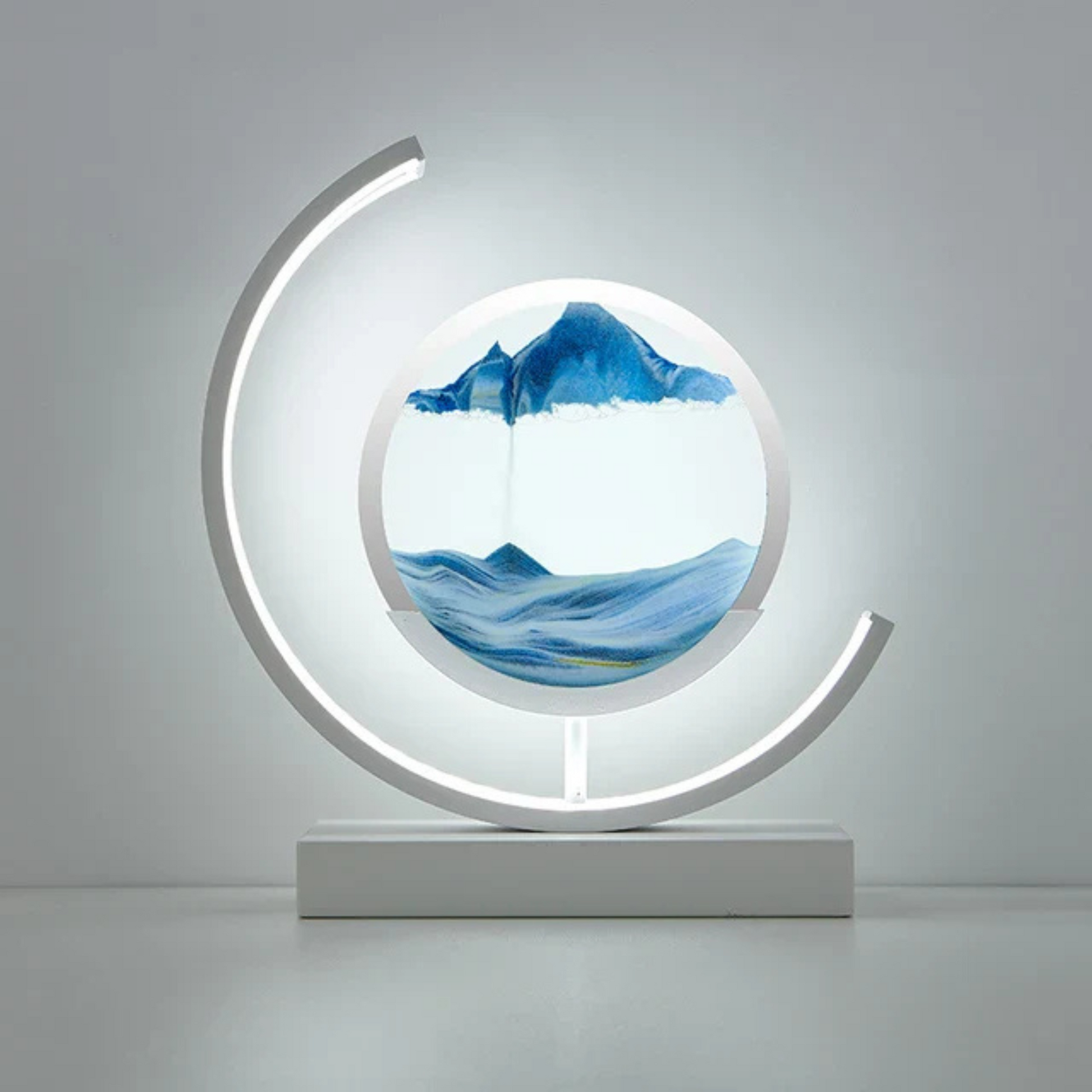 Variant image for Dynamic Sand Art Table Lamp with Soothing LED Light – Modern Home Decor for Bedroom or Desk-2