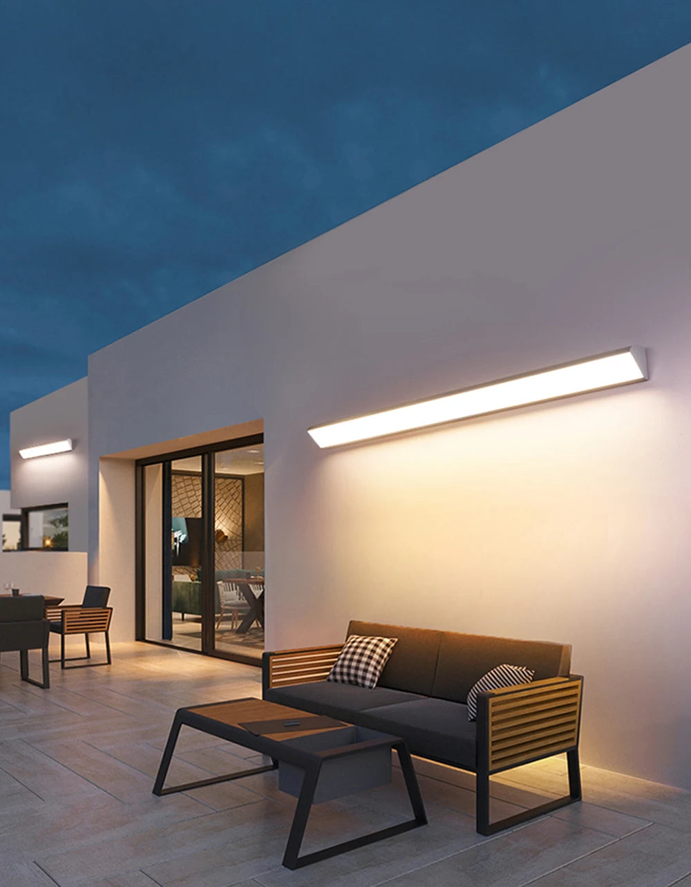 Waterproof Outdoor Wall Light, Modern LED Exterior Sconce for Terraces and Entrances