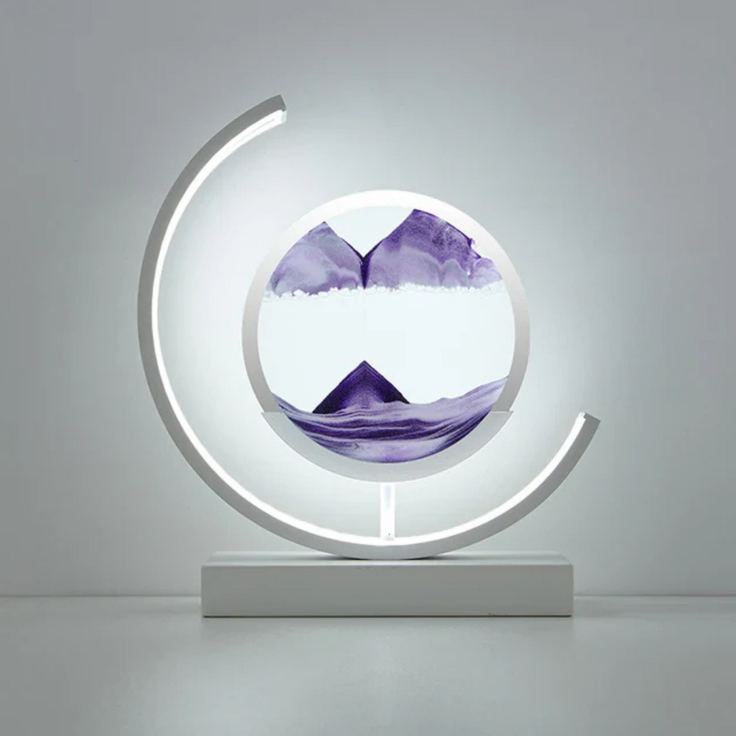 Variant image for Dynamic Sand Art Table Lamp with Soothing LED Light – Modern Home Decor for Bedroom or Desk-8