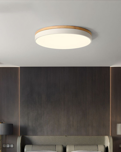 Nature-Inspired Flush Mount Ceiling Light with Oak Accents – LED, 30/40 cm 5