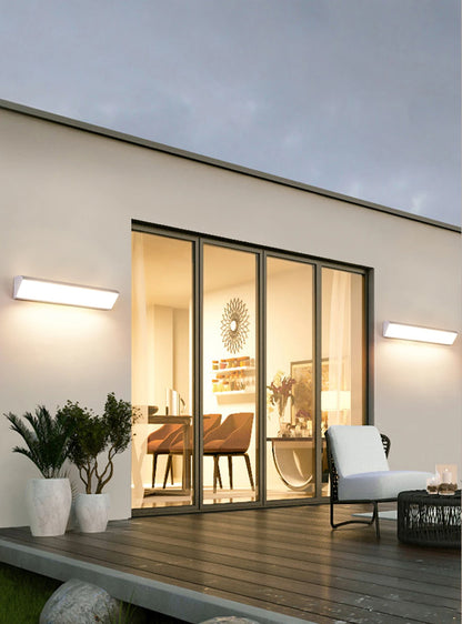 Waterproof Outdoor Wall Light, Modern LED Exterior Sconce for Terraces and Entrances