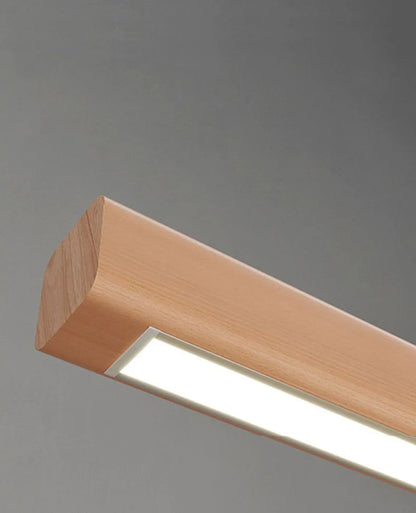 Solumi | Modern Dimmable Linear Wall Light with Wood and Acrylic