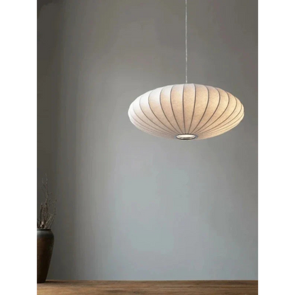 Elegant Fabric Shade Chandelier Light for Dining Room – Warm Ambient Pendant Lighting 3