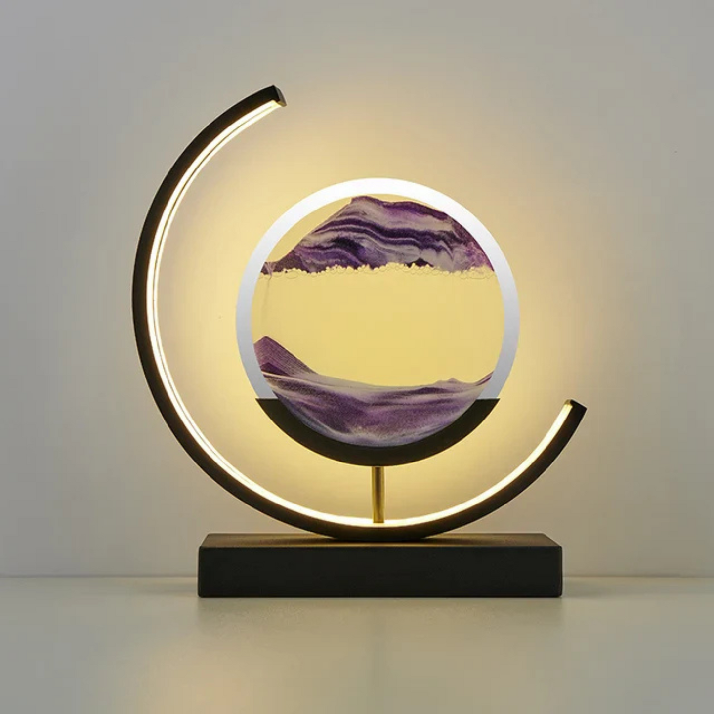 Variant image for Dynamic Sand Art Table Lamp with Soothing LED Light – Modern Home Decor for Bedroom or Desk-7