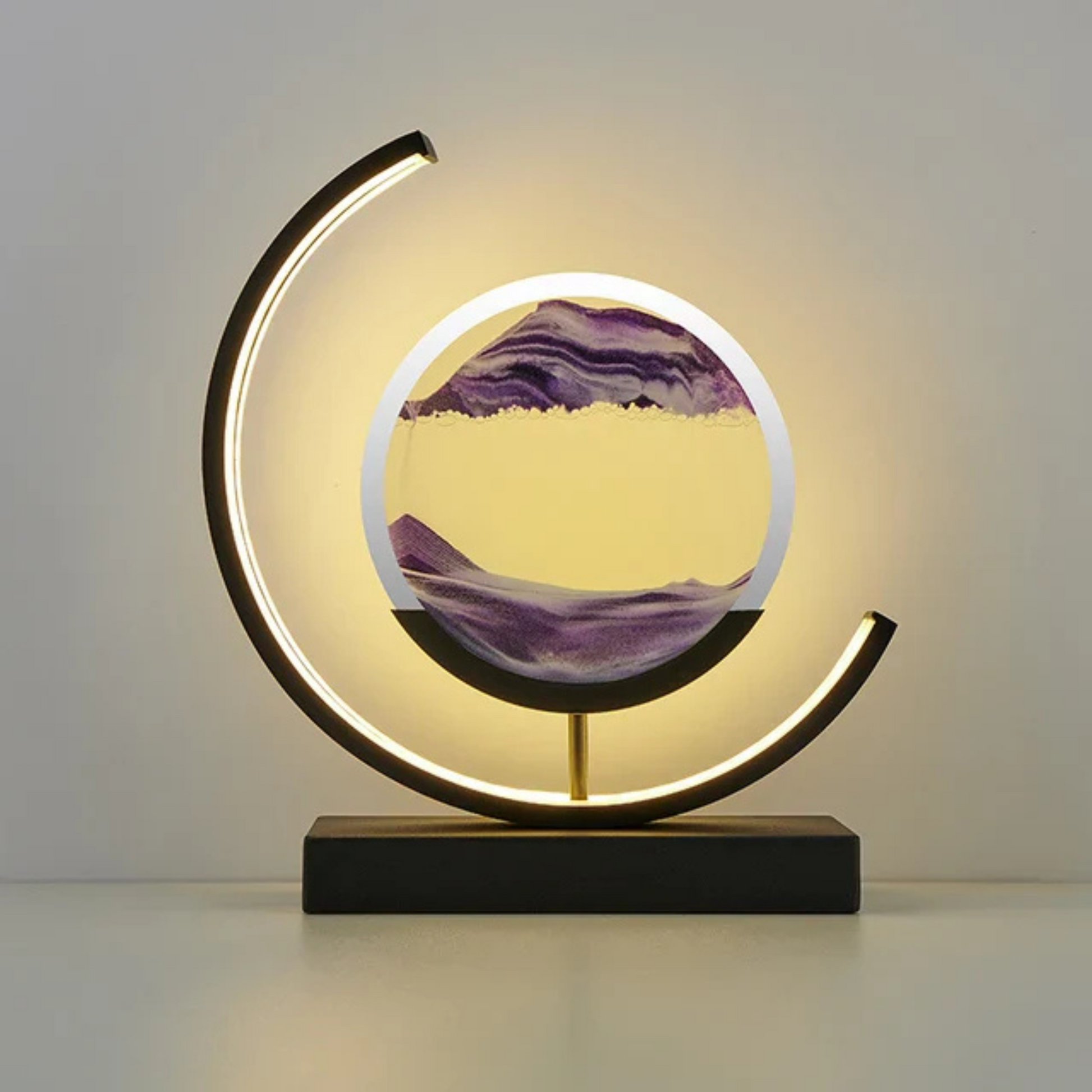 Variant image for Dynamic Sand Art Table Lamp with Soothing LED Light – Modern Home Decor for Bedroom or Desk-7