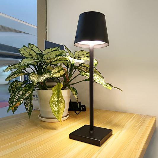 Rechargeable Touch-Control Table Lamp - Elegant Aluminum Design, Portable Cordless Bedside Lamp 3
