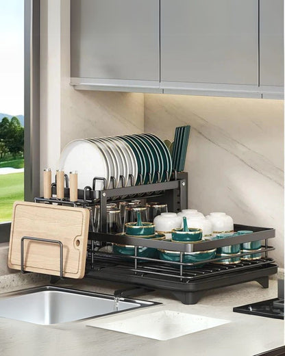 Alessio | Stainless Steel Dish Drying Rack – Space-Saving Design 1
