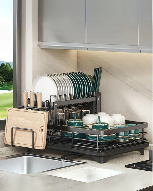 Alessio | Stainless Steel Dish Drying Rack – Space-Saving Design 1