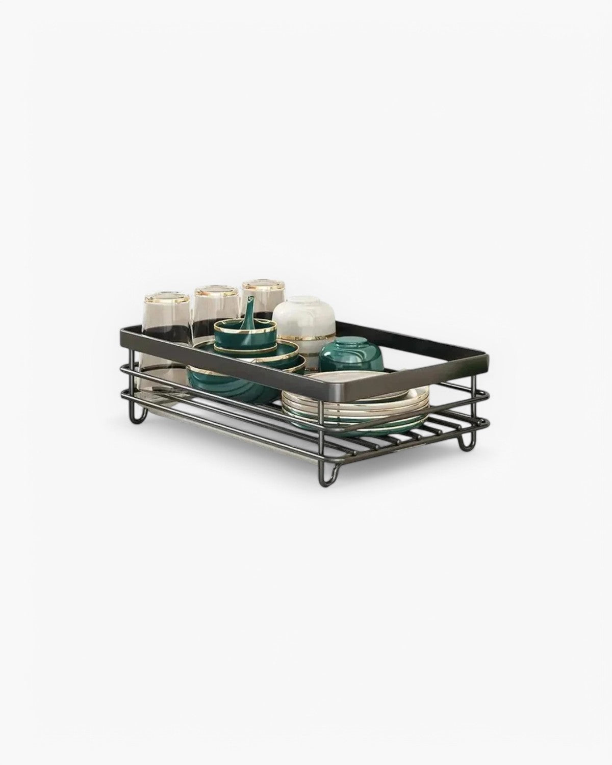 Alessio | Stainless Steel Dish Drying Rack – Space-Saving Design 5