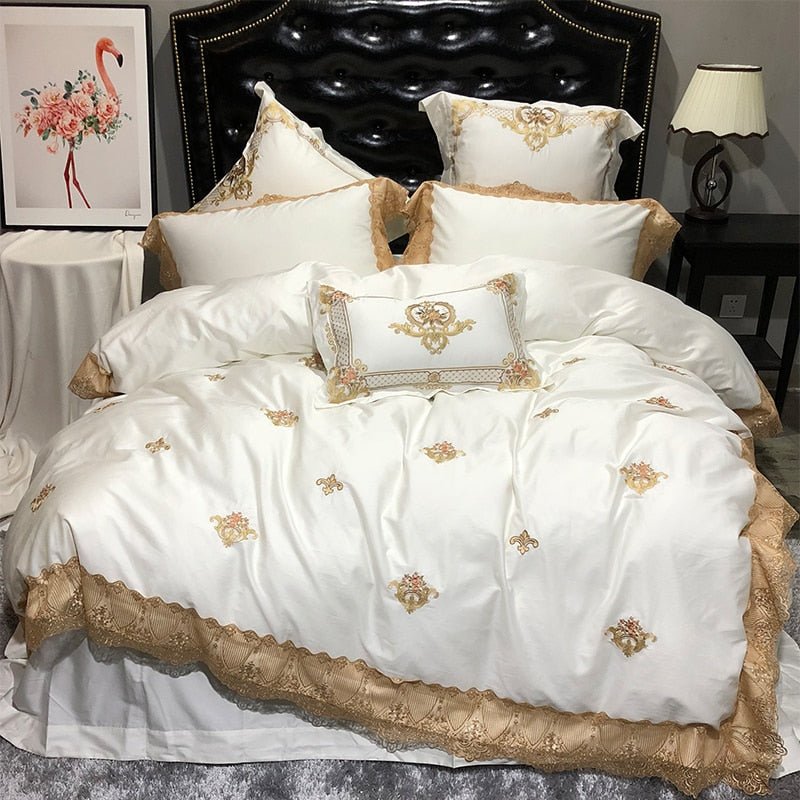 Amara | Bedding Set – Egyptian Cotton Duvet Cover with Embroidery 0