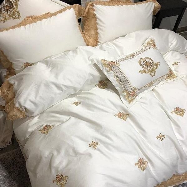 Amara | Bedding Set – Egyptian Cotton Duvet Cover with Embroidery 2