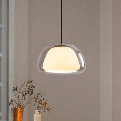 Ambaro | Glass Pendant Light – Adjustable Dome for Kitchen or Living Room Illumination 4