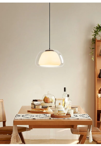 Ambaro | Glass Pendant Light – Adjustable Dome for Kitchen or Living Room Illumination 8