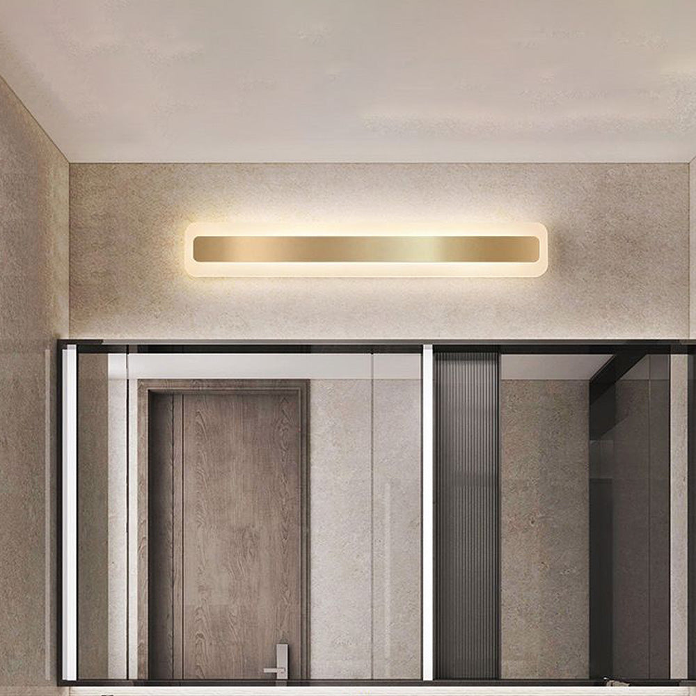 AuroraGlow | Bathroom Wall Light – Elegant Long Mirror Design with Gold Finish 2