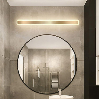 AuroraGlow | Bathroom Wall Light – Elegant Long Mirror Design with Gold Finish 4