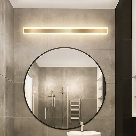 AuroraGlow | Bathroom Wall Light – Elegant Long Mirror Design with Gold Finish 4