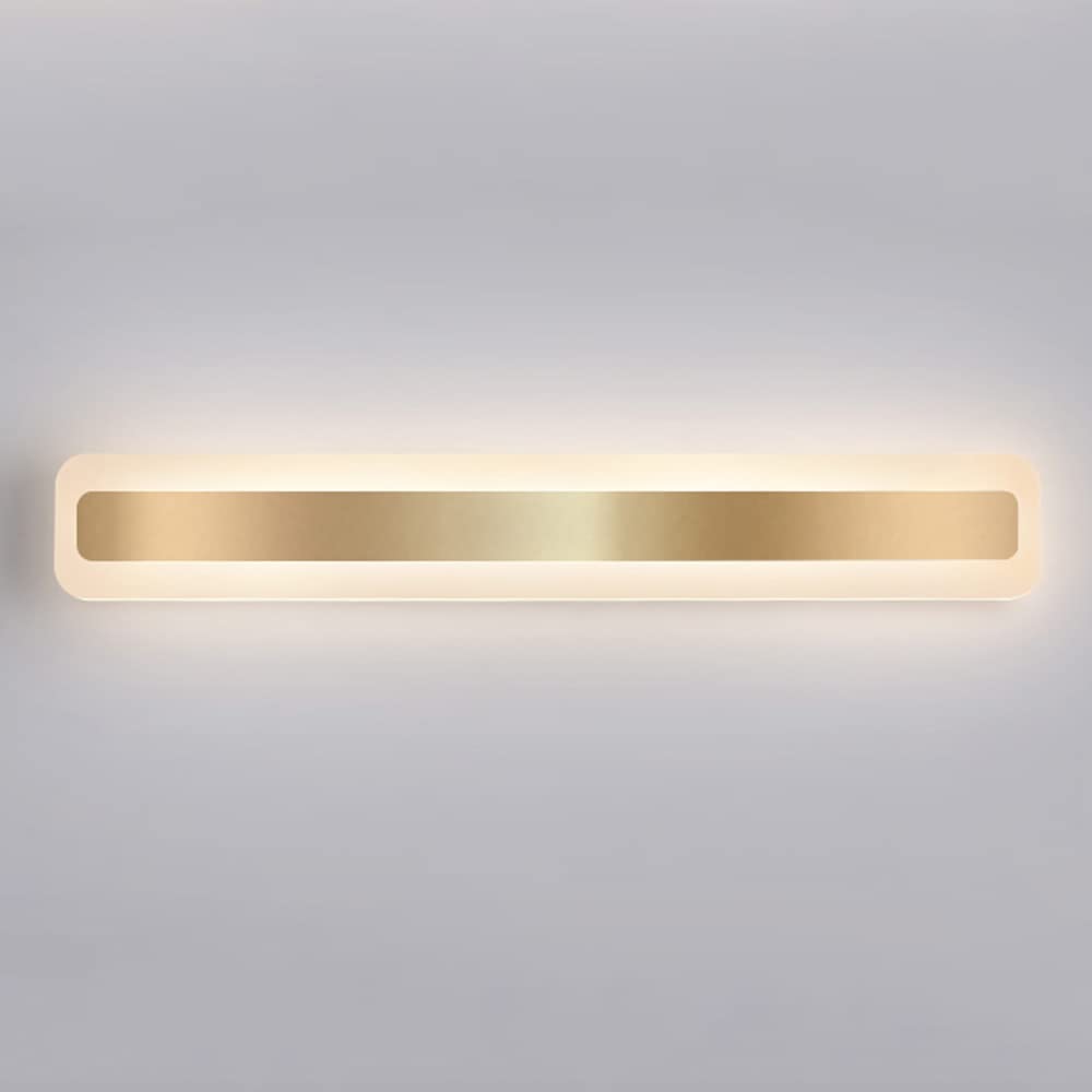 AuroraGlow | Bathroom Wall Light – Elegant Long Mirror Design with Gold Finish 6