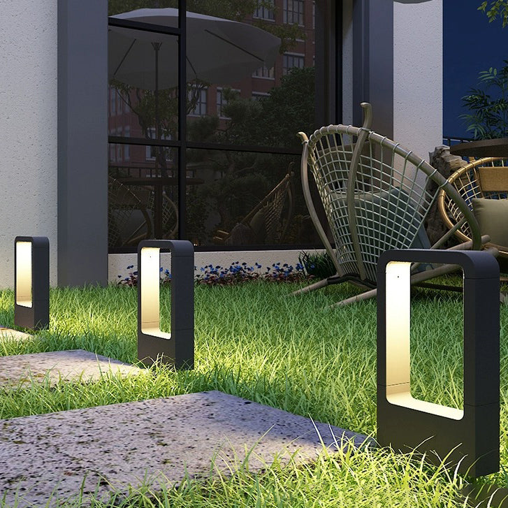 Variant image for Waterproof LED Outdoor Wall Light – Black Aluminum Modern Garden Fixture-2
