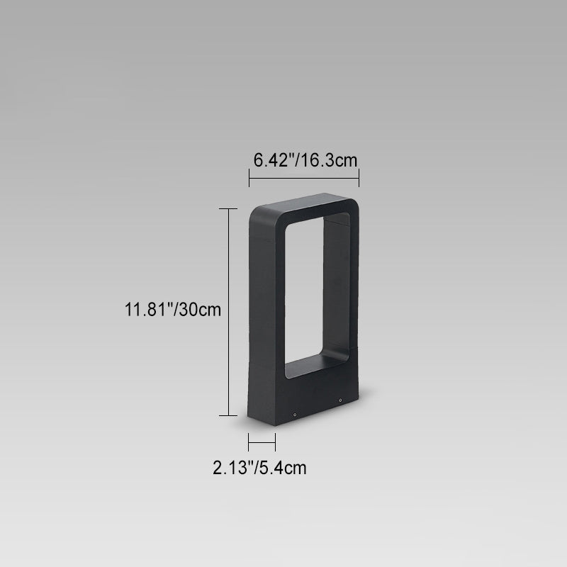 Waterproof LED Outdoor Wall Light – Black Aluminum Modern Garden Fixture 5