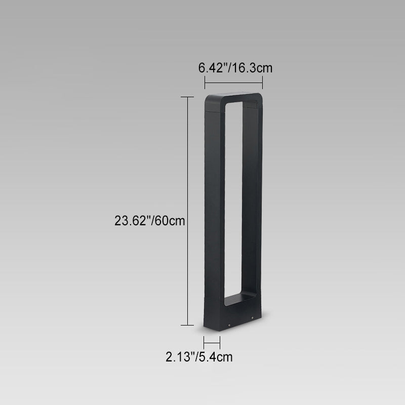 Waterproof LED Outdoor Wall Light – Black Aluminum Modern Garden Fixture 6