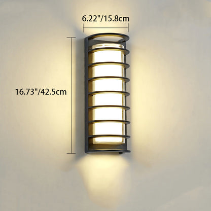 Industrial Black Outdoor Wall Light Sconce – 30W LED Waterproof Exterior Lantern 6