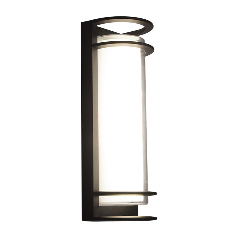 Industrial Black Outdoor Wall Light Sconce – 30W LED Waterproof Exterior Lantern 2