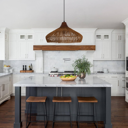 Bambora | Pendant Light – Handmade Bamboo for Kitchen Island Lighting 8