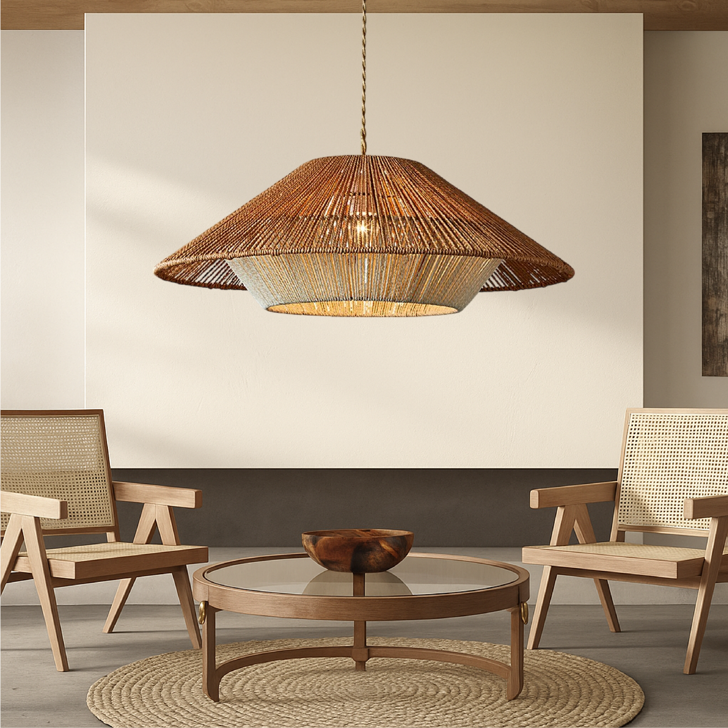 Bambora | Pendant Light – Handwoven Bamboo Shade for Kitchen Pendant Lighting 1