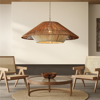 Bambora | Pendant Light – Handwoven Bamboo Shade for Kitchen Pendant Lighting 1