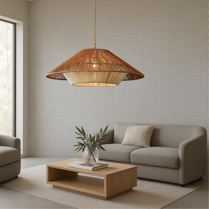 Bambora | Pendant Light – Handwoven Bamboo Shade for Kitchen Pendant Lighting 2
