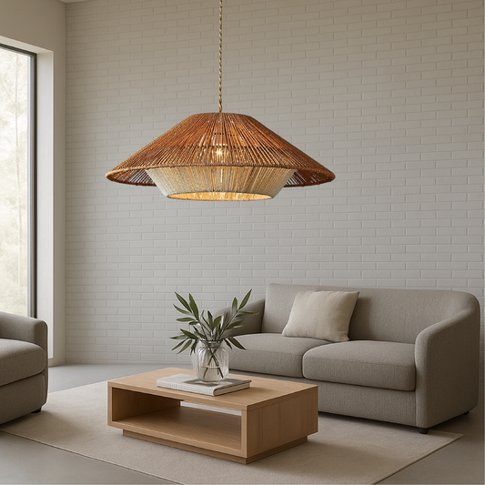 Bambora | Pendant Light – Handwoven Bamboo Shade for Kitchen Pendant Lighting 2