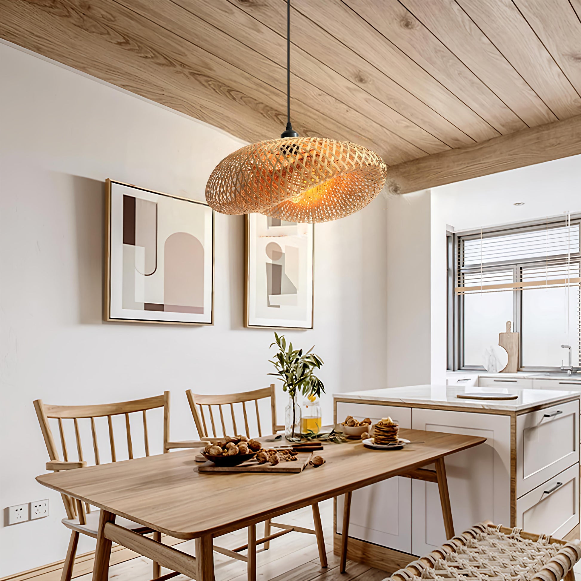 Bamboreal | Pendant Light – Eco-Friendly Woven Bamboo Design for Kitchen Pendant Lighting 5