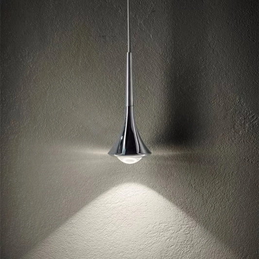 Black Scandinavian Drop Pendant Light - Modern LED Hanging Light for Kitchen or Living Room 3
