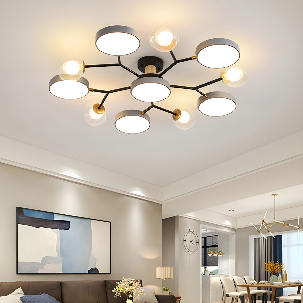 BranchGlow | Flush Mount Ceiling Light – Nature-Inspired LED Design for Living Room 20