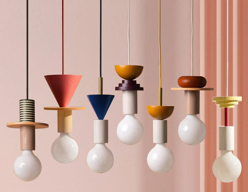 Briklo | Pendant Light – Colorful Wooden Design for Kitchen Pendant Lighting 2