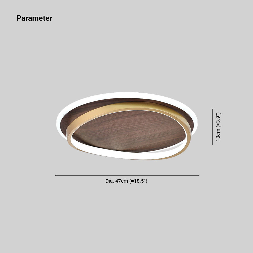 Brillana | Flush Mount Ceiling Light – Dimmable LED with Elegant Gold Finish 3