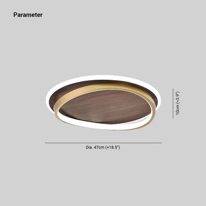 Brillana | Flush Mount Ceiling Light – Dimmable LED with Elegant Gold Finish 3