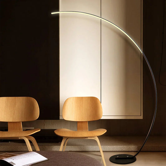 Modern RGB Arc Floor Lamp with Adjustable Brightness and Remote Control - 67 Inches 3