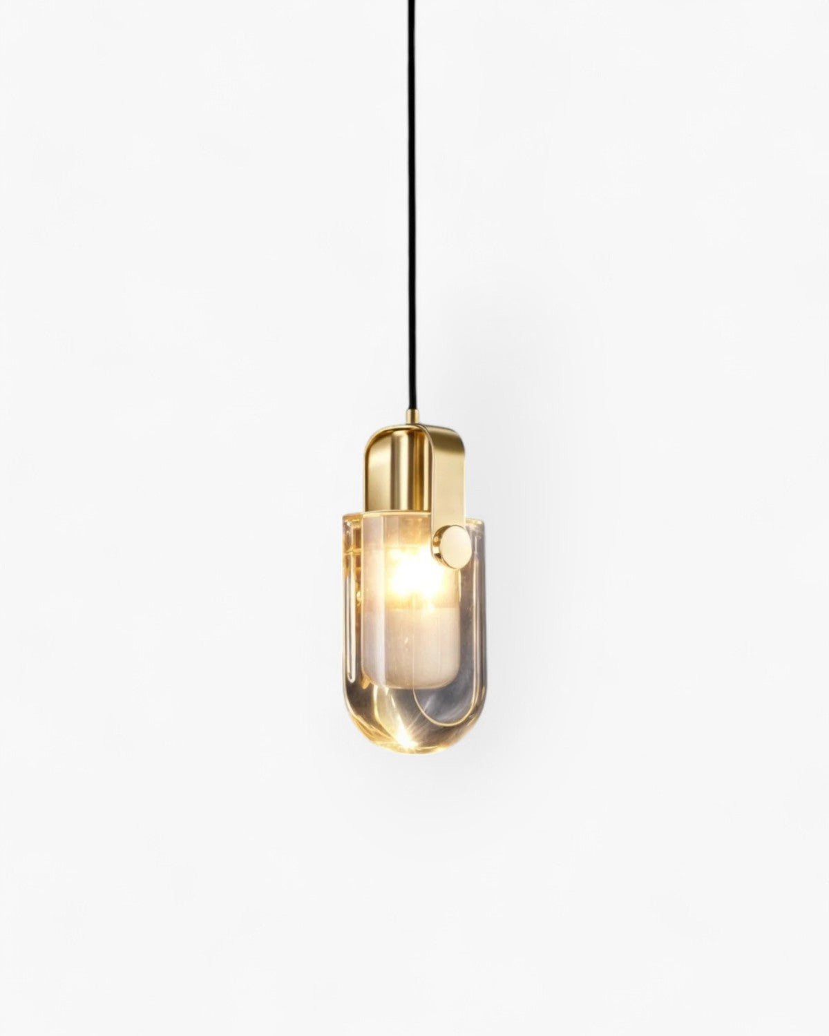 Elegant Gold and Crystal Pendant Lamp – Adjustable Height Kitchen Pendant Lighting 1