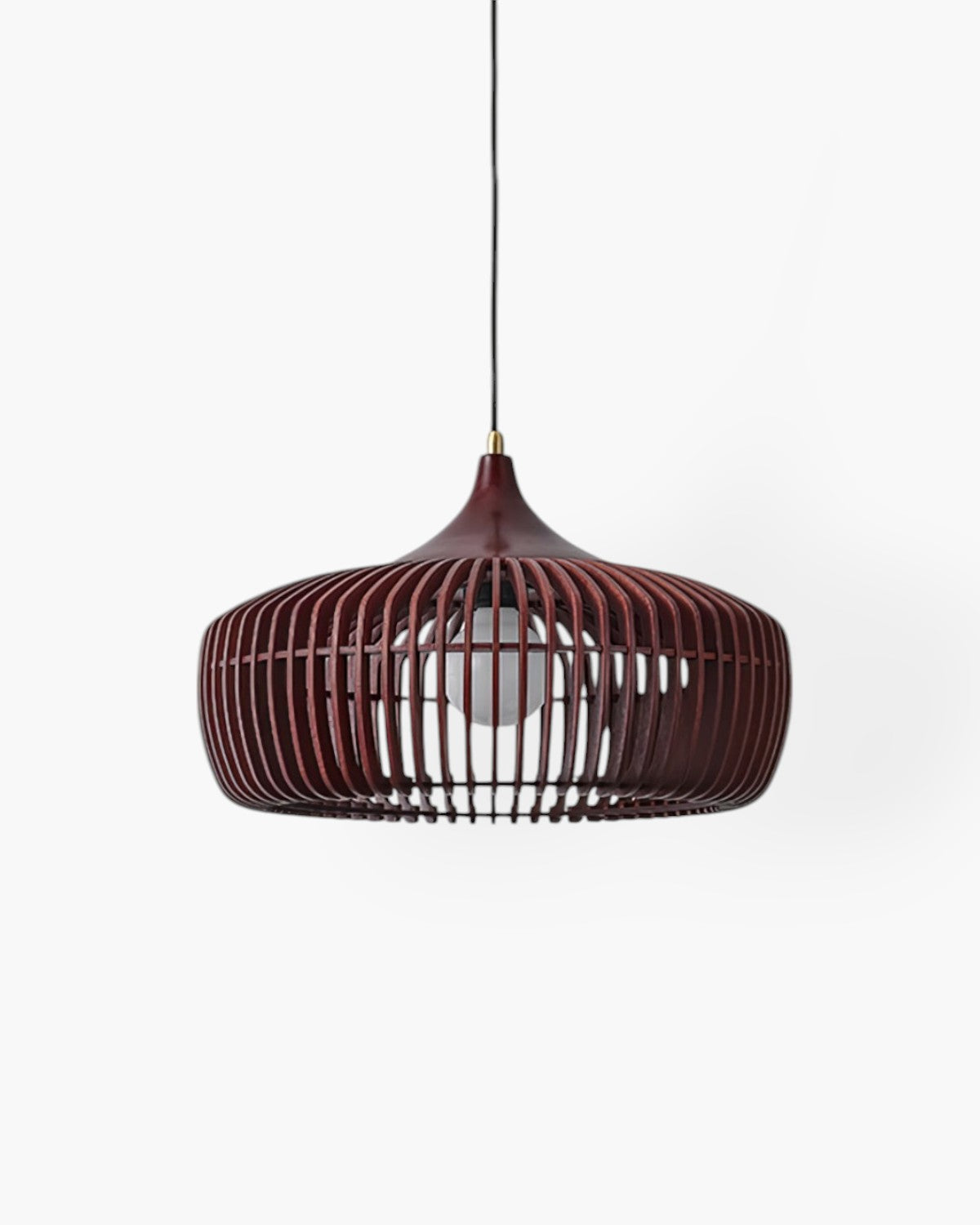 Brass Pendant Light with Adjustable Height – Solid Wood Kitchen Pendant Lighting 1
